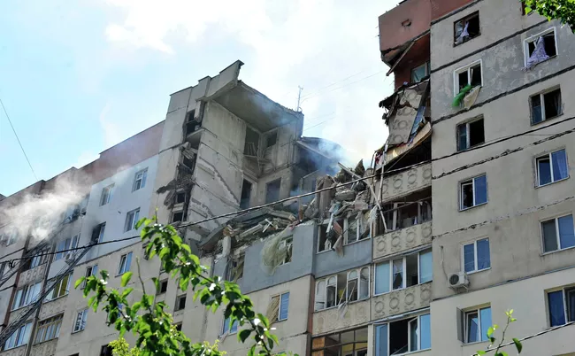 Взрыв в девятиэтажном доме в украинском Николаеве