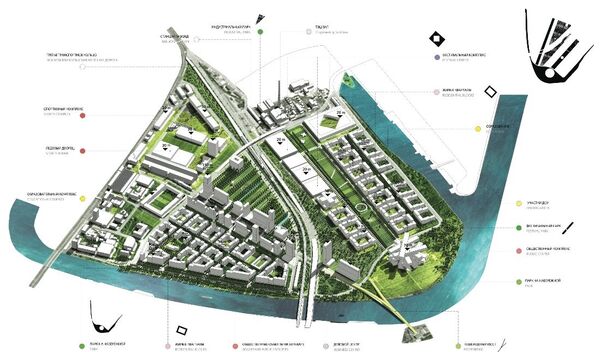 Концепция градостроительного развития территорий, прилегающих к Москве-реке
