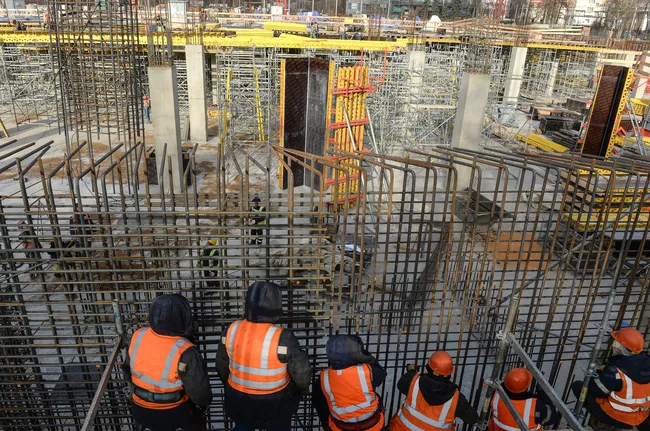 Закладка памятной капсулы на стадионе ВТБ Арена в Москве