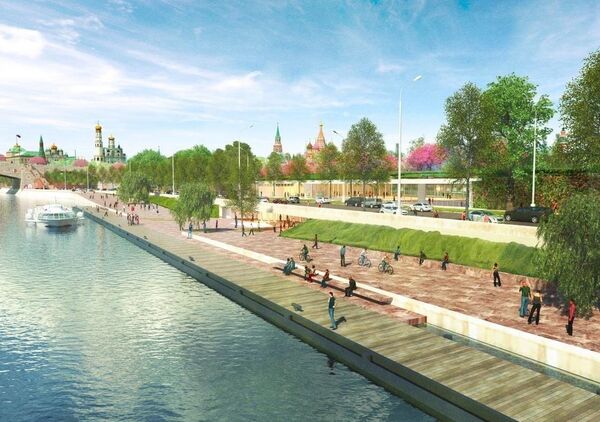 Проект развития територий Москвы-реки бюро MAXWAN + ATRIUM