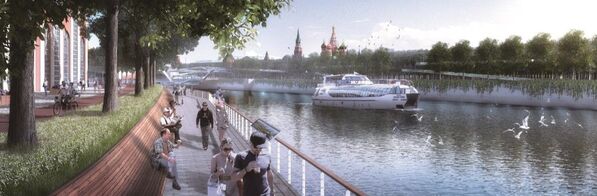 Проект развития територий Москвы-реки бюро TURENSCAPE