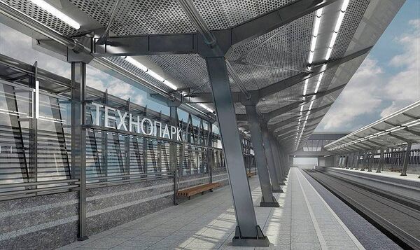 Проект станции метро Технопарк