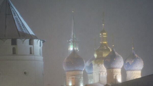 Снег в Казани. Архивное фото