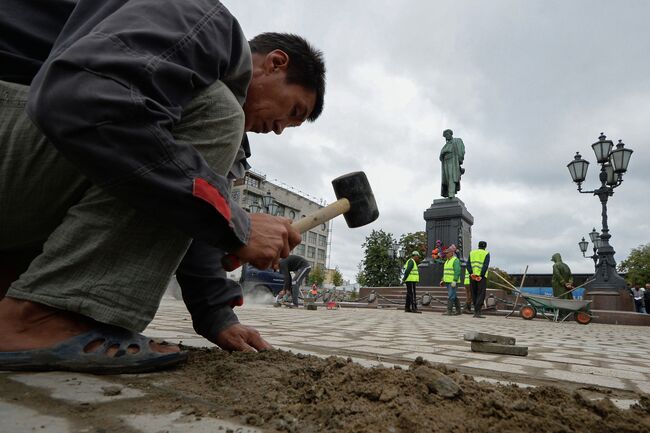 Благоустройство центра Москвы