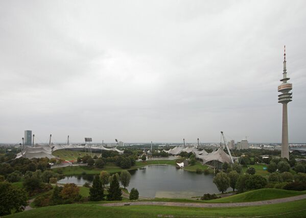 Мюнхенский олимпийский стадион (панорама)
