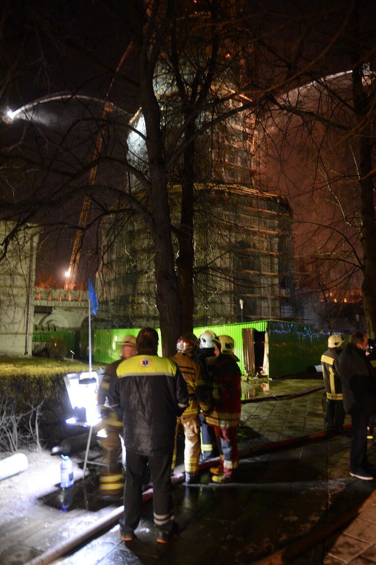 Пожар в Новодевичьем монастыре