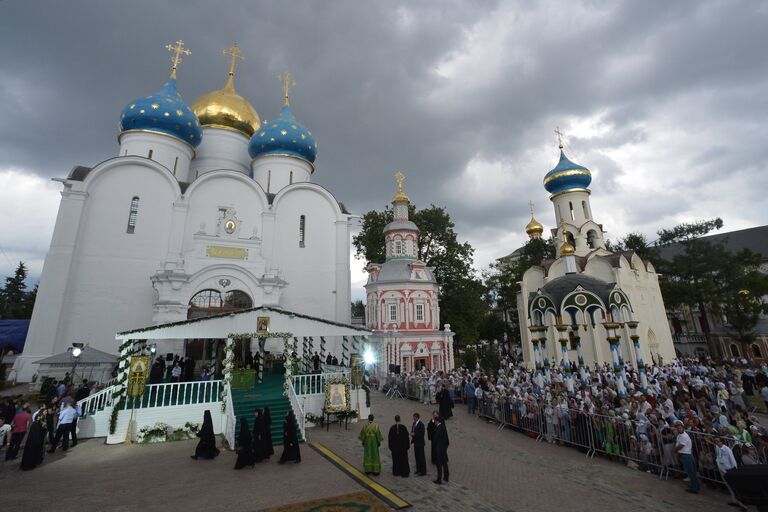 Торжества, посвященные 700-летию со дня рождения преподобного Сергия Радонежского. День второй