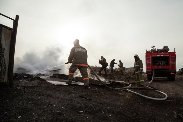 Ликвидация последствий пожара в Республике Хакасия