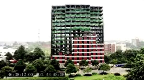 Строительство 15 этажного отеля за 6 дней в Китае
