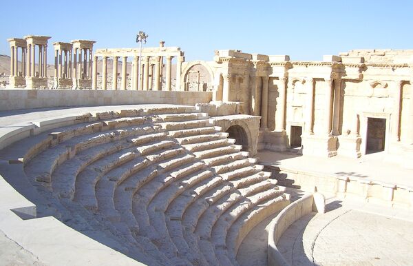Развалины древнего города Пальмира
