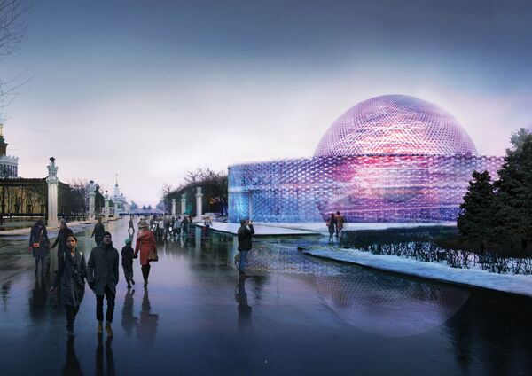 Концепция павильон Росатома на ВДНХ в Москве от IND Architects, FR-EE (Россия, США).