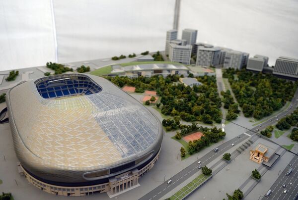 Макет будущего стадиона ВТБ Арена