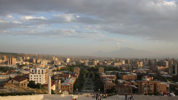 Панорама Еревана (Армения)