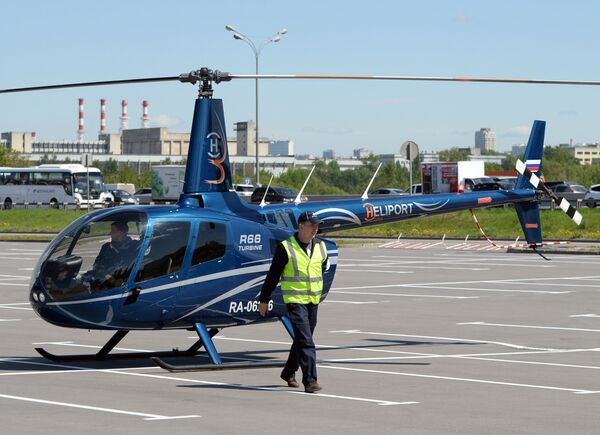 Прилет вертолетов для участия в выставке вертолетной индустрии HeliRussia 2015