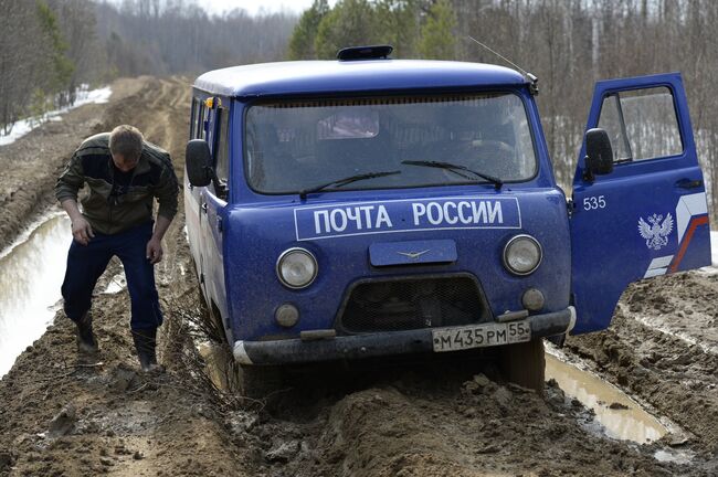 Работа почтового отделения в Тарском районе Омской области