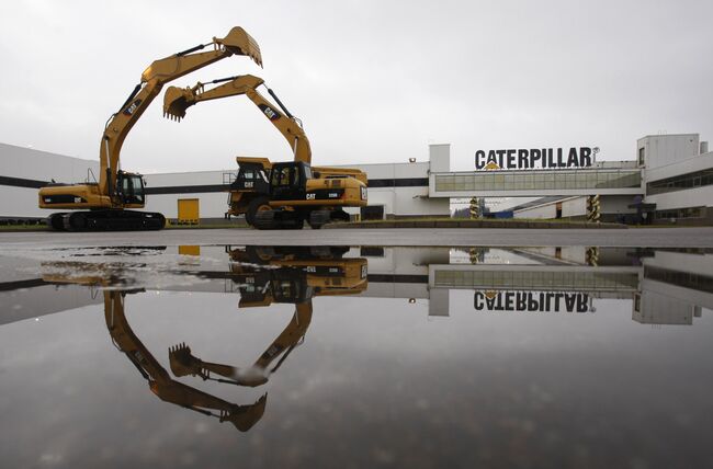 Запуск производства самосвалов Caterpillar в городе Тосно Ленинградской области