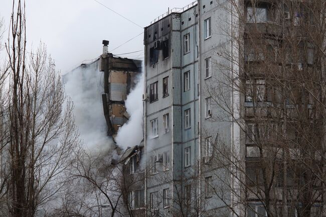 Взрыв бытового газа в многоэтажном доме в Волгограде