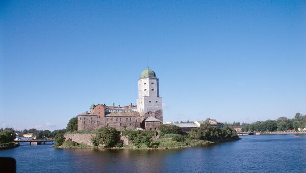 Вид на Выборгский замок. Архивное фото