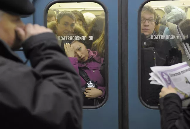 Московское метро в час пик