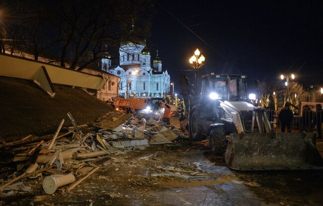 Снос незаконных построек в Москве