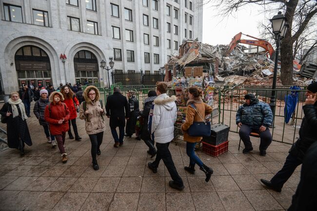 Снос незаконных построек в Москве