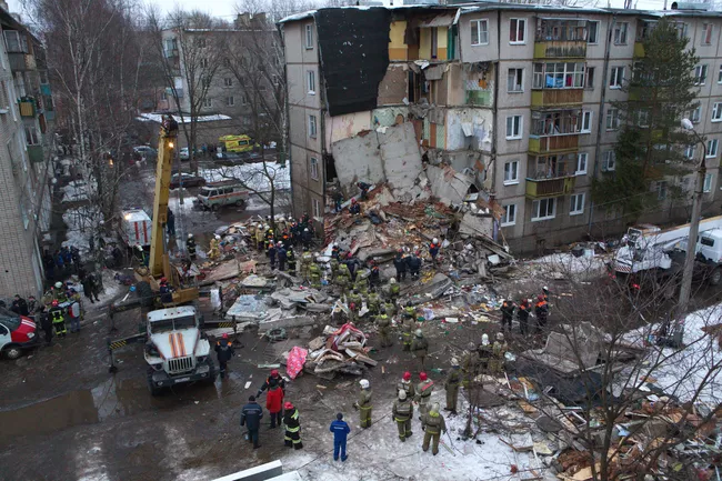 Взрыв бытового газа во Фрунзенском районе города Ярославля