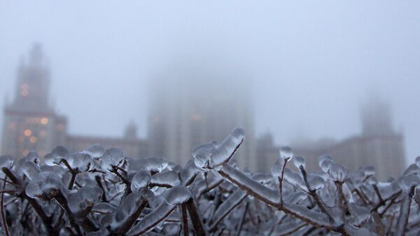 Москва в тумане. Архивное фото