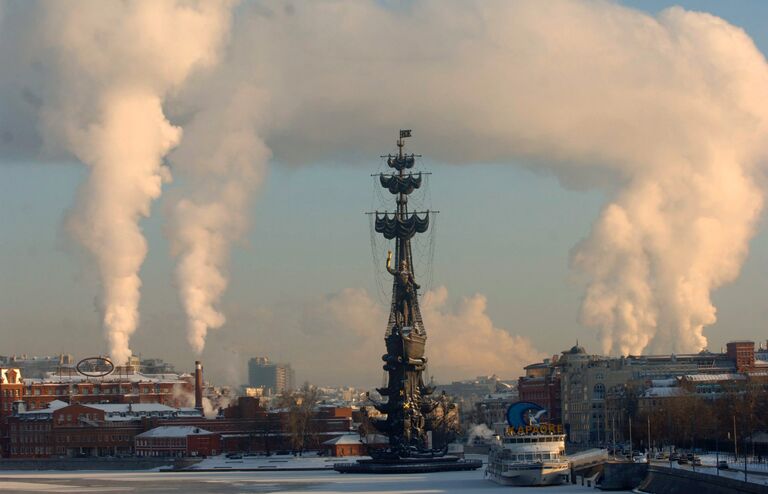 Морозная погода в Москве