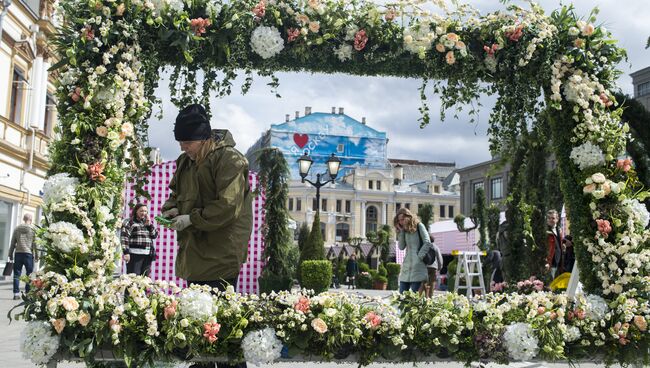 Подготовка к открытию фестиваля Московская весна. Архивное фото