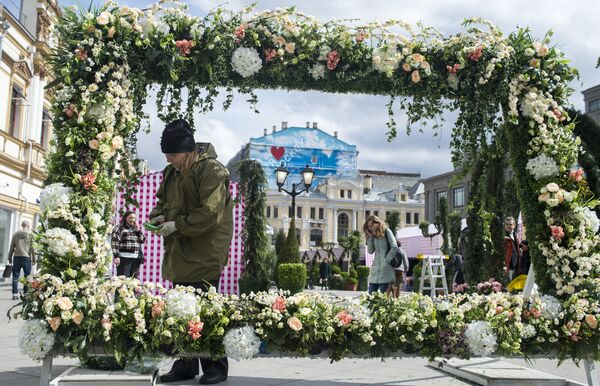 Подготовка к открытию фестиваля Московская весна
