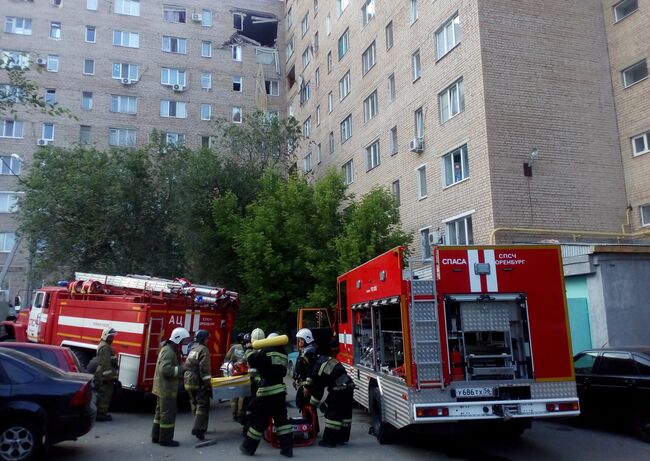 Взрыв газа в жилом доме в Оренбурге