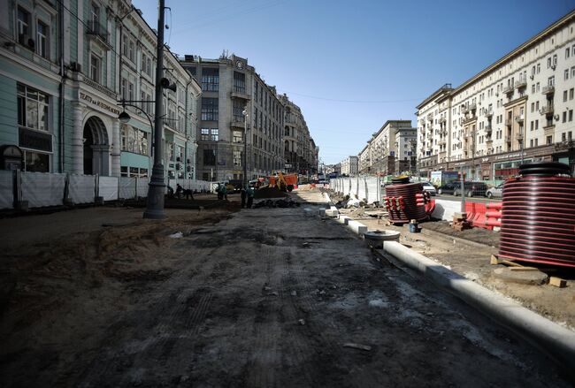 Масштабная реконструкция Тверской улицы в Москве