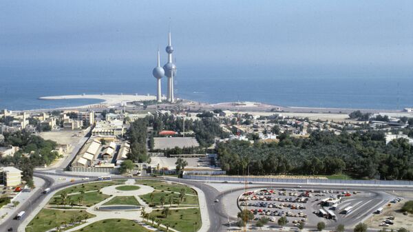 Вид на город Эль-Кувейт сверху