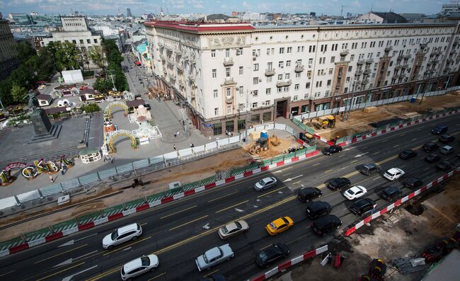 Масштабная реконструкция Тверской улицы в Москве