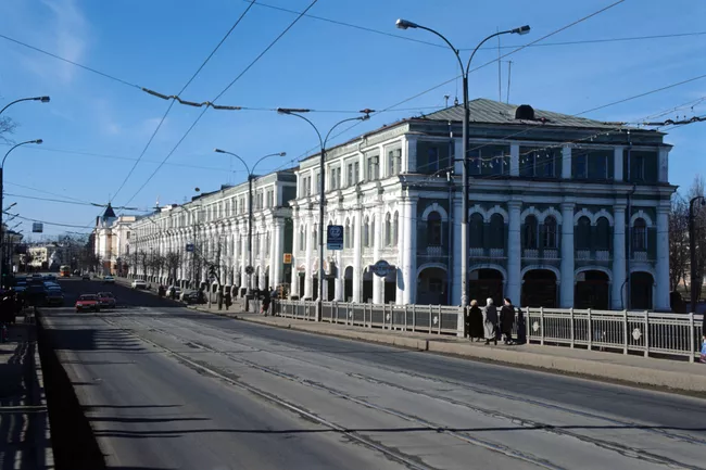 Торговые ряды в центре города Орла