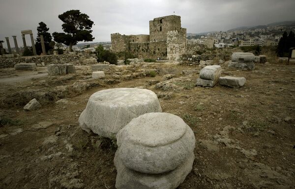 Руины цитадели крестоносцев в Библе