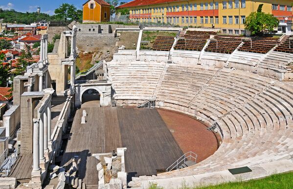 Остатки римского театра в Пловдиве
