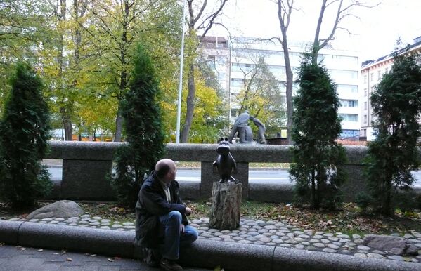 Памятник Муми-Троллю в Финляндии