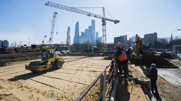 Строительство железной дороги в Москве