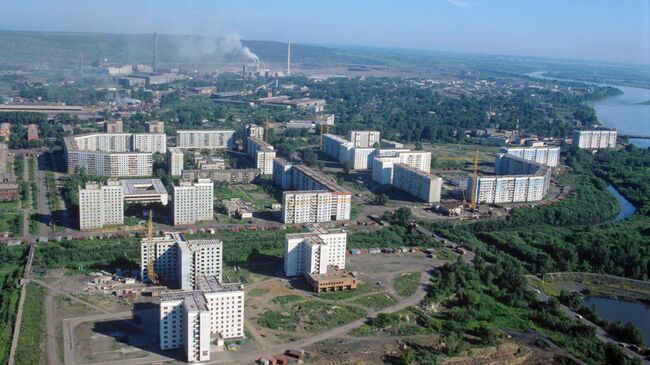 Вид на город Новокузнецк. Архивное фото