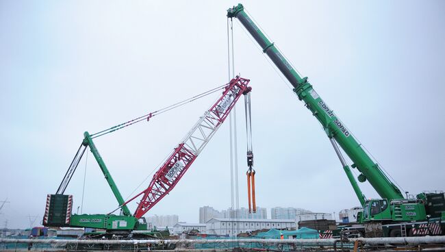 Строительство станции метро Косино-Ухтомская. архивное фото