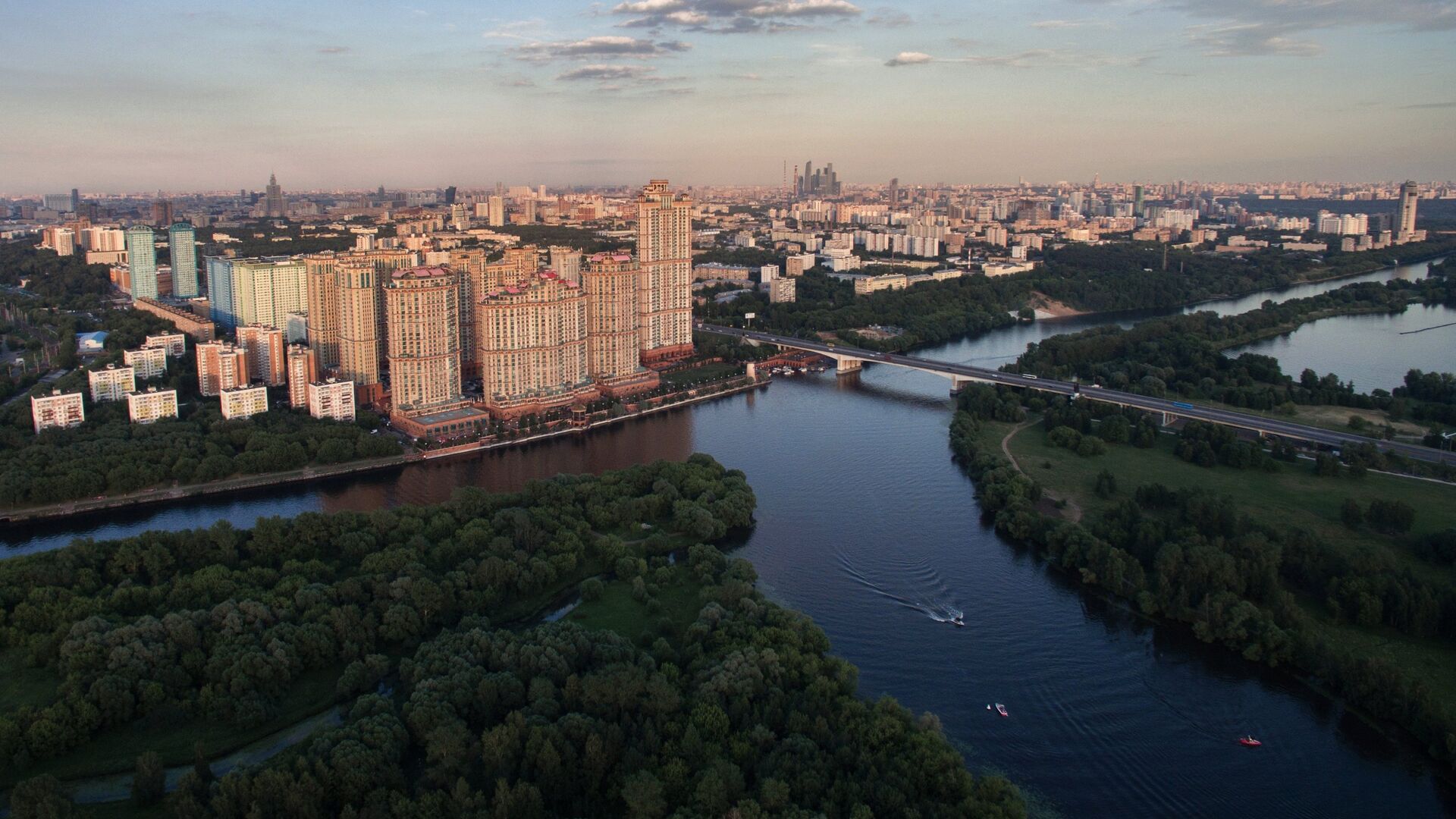 Виды Москвы с высоты птичьего полета - РИА Новости, 1920, 07.04.2021