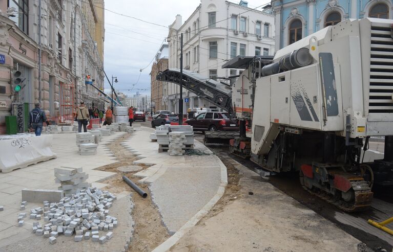 Благоустройство улиц в Москве