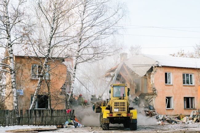 Последствия взрыва газа в жилом доме в Иваново