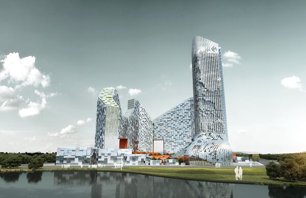 Проект THE TOWN от CRG Architects  для города Шеньжень, Китай