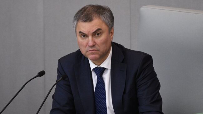 Председатель Госдумы Вячеслав Володин Председатель Госдумы Вячеслав Володин