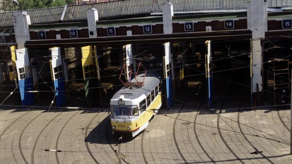 Трамвайное депо. Архивное фото