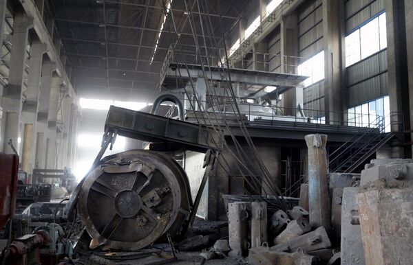 Доменный цех завода Qinghe Special Steel Corporation, Китай, после аварии