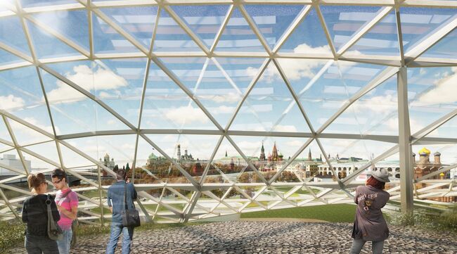 Проект амфитеатра в парке Зарядье Проект амфитеатра в парке Зарядье