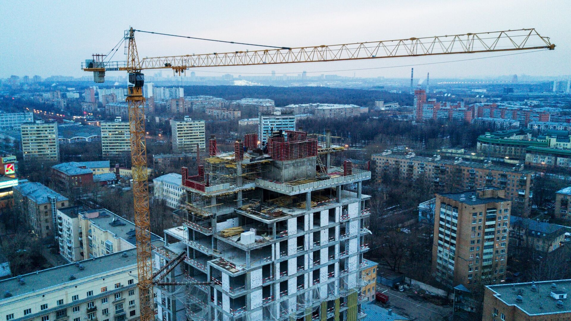 Строительство жилья в Москве - РИА Новости, 1920, 05.02.2021